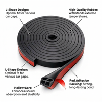 EPDM Rubber Seal Strip for Car Doors, Weather Seal, Sound Insulation, Dust Proof #variant:10