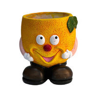 Planter with Feet Quirky Figurine Planter Whimsical Flowerpot for Gardeners, Tabletop, Balcony, Patio