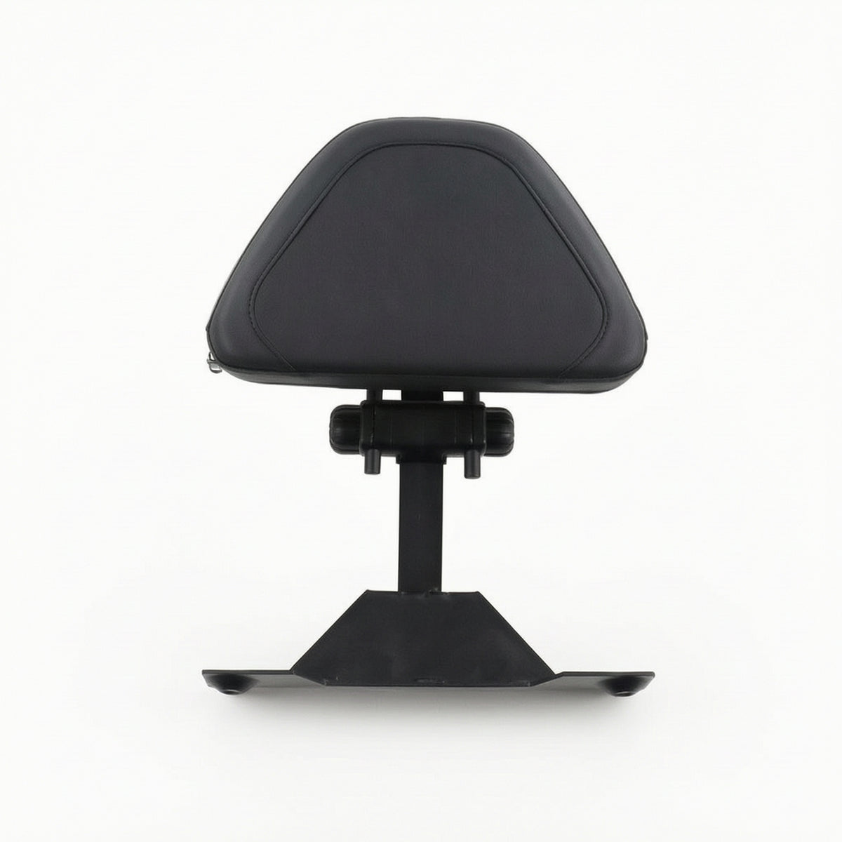 Adjustable Motorcyclist Backrest Black Motorcycle Backrest with Mounting Plate Cushioned for Commuting
