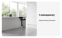 Upholstered Seat with supportrest Height-Adjustable Counter Chair Non-Slip Leg Pads
