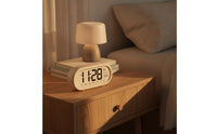 Large Display Digital Alarm Clock Tabletop Electronic Alarm Clock Compact Modern for Bedroom, Desk