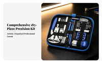Professional Watch Repair Tool Kit | Elastic Straps for Secure Storage, Compact Portable Design, Watch Repair Kit with Carrying Case, Home