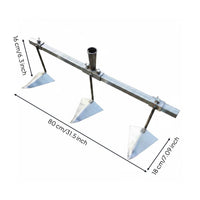Adjustable Row Spacing Hoe Forged Detachable Furrow Creator for Farmers