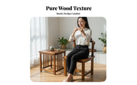 Ship Wheel Armrest Armchair Reclaimed Boat Wood Household Furniture Chinese and Design Oceanic Theme for Business Owners