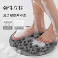 搓澡垫吸盘硅胶后背搓背神器洗澡按摩懒人贴墙搓脚防滑清洁批发