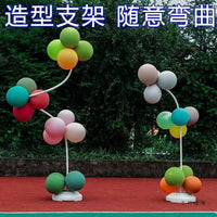 pvc气球拱门半拱门注底座装饰路引落地支架造型结婚生日商场开业