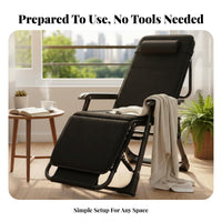 Folding Recliner Chair Foldable Design Folding Recliner No Assembly Required