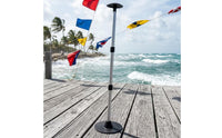 Extendable Telescopic Support Pole with Base Stable Boat Cover Support Pole Sturdy Heavy-Duty for Car Covers