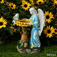 Solar Garden Resin Sculpture Decoration