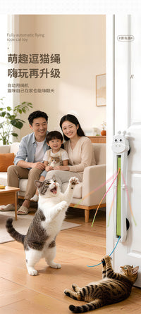 Automatic Cat Teaser Wand with Door Mount