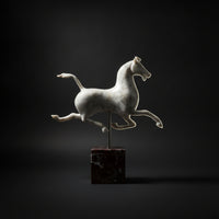 Horse Statue with Base Modern Tabletop Ornament Abstract for Interior Designers