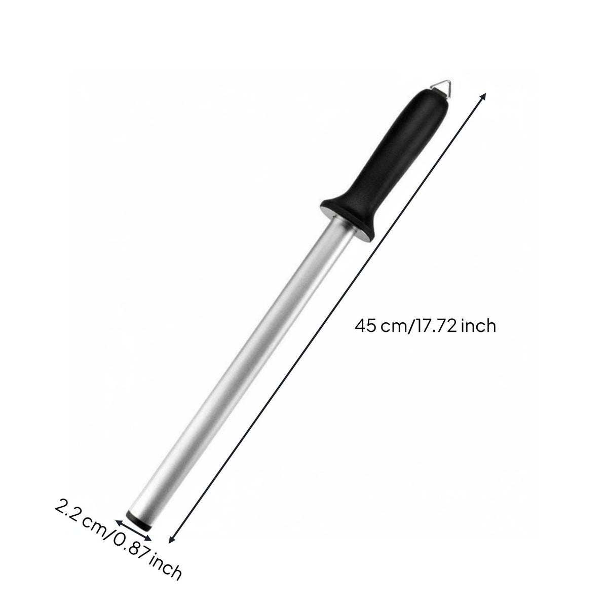 Crystal Sharpening Rod Long-Lasting Crystal Coated Honing Tool Portable