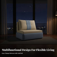 Single Fold-Foldable Lounger Foldable Design Pull-Foldable Armchair Bed versatileUse Space-Efficient for Apartment Dwellers