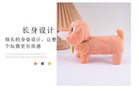 Electric Plush Dachshund Dog Toy with Walking, Sound, and Tail Wagging