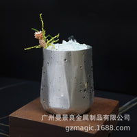 304 Stainless Steel Cocktail Glass, Diamond Shape, Julep Cup, 350ml or 600ml