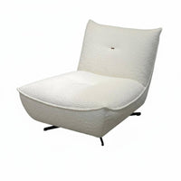 Oversized Rotating Single Sofa Soft Puff Design Statement Armchair Modern Artistic Look Ergonomic Comfort for Readers, Adults