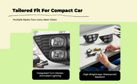 GK5 2014-2023 LED fog lights with DRL