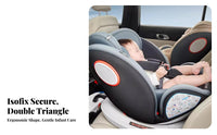 Adjustable Recline Rotating Convertible Child Seat Vehicle Anchorage System Compatible 360 Rotating Infant Carrier Forward and Rear-Facing Baby Gear Side Collision Protection for Children 0-12 Years, Newborns, New Parents, Car, Family Travel, Road Trips