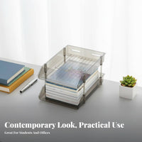 Tiered Shelf unit Space-Saving Countertop Bookstand adaptable Use for Study Room