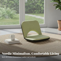 Foldable Legless Backrest Chair Back Support Japanese Backrest Chair for Bedroom