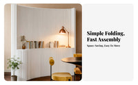 Foldable Accordion Paper Divider Multi-Functional Folding Screen Flexible Shape Room Partition Easy to Assemble for Event Planners, Home Office Workers, cosmetic studio, showcase, Studio Apartment, Retail retail outsidelet