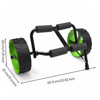 Foldable Kayak Cart Portable Kayak Cart with Strap Long-Lasting Dolly with Kickstand Stable for Paddlers, Shoreline
