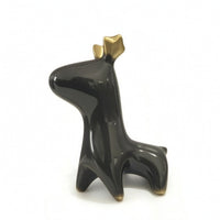 Deer Figurine Decorative Deer Statue Compact Tabletop Figurine with Antlers for Bookshelf