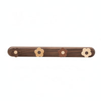 Coat Rack with Flower Hooks Decorative Flower Coat Rack Rustic for Entryway