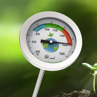 Long Rod Compost Thermometer No Battery Required for Gardeners
