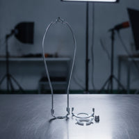 Light Bracket with Adapter Rings Compact Light Harp Kit Wire Frame Lampshade Holder Adaptable for Amateur Builders, Hobbyists