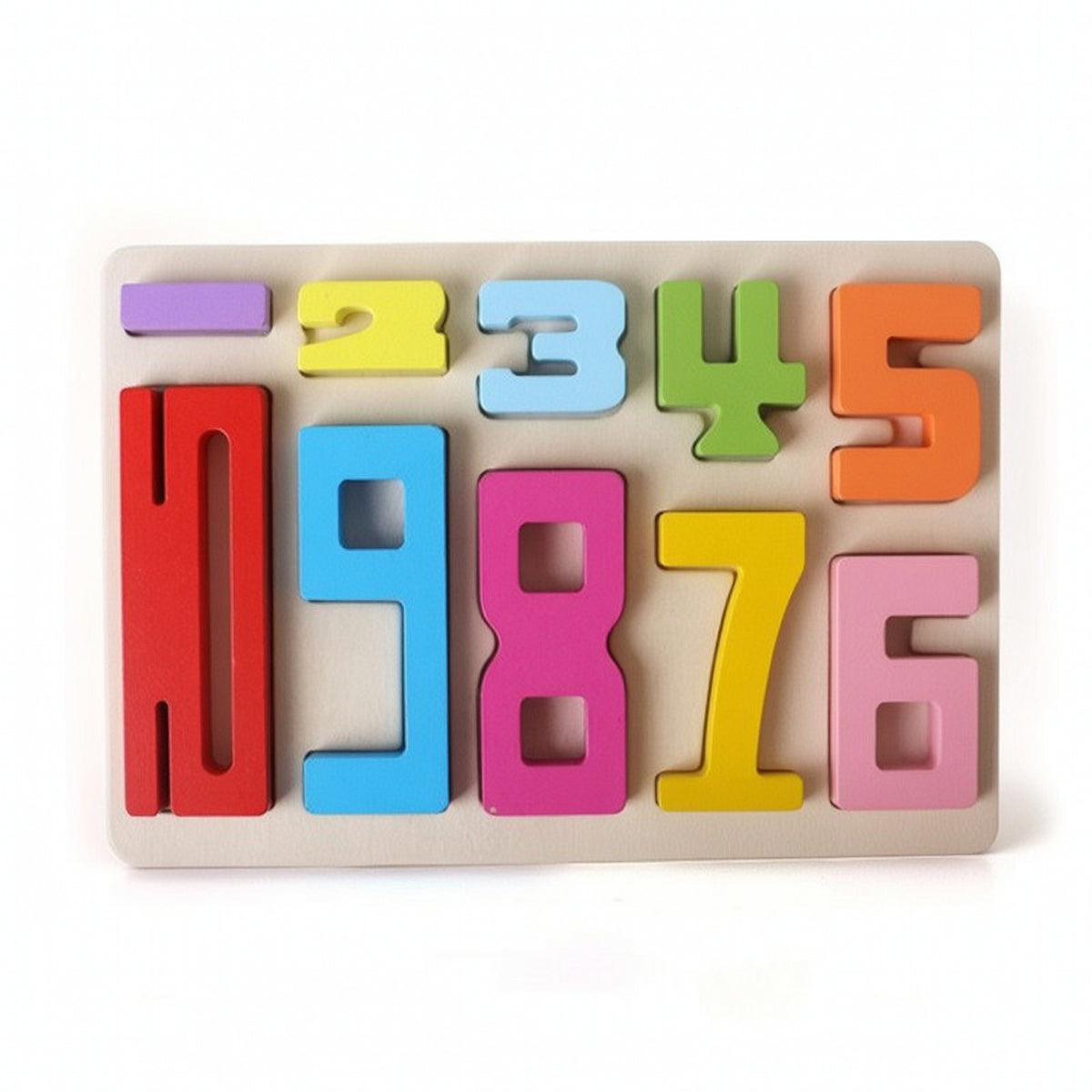Counting Numeral Puzzle Board Matching Number Puzzle Stacking Educational Toy Learning for Toddlers, Playroom