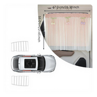 Car Window Privacy Sun Shade, Track-Type, Easy Installation