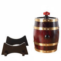Wooden Grape Barrel Solid Wood Oak Aging Barrel Custom-Crafted for Restaurant