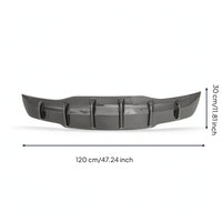 Aerodynamic Bumper Lip with Fins Scratch-Resistant Rear Bumper Lip Long-Lasting Trim Sturdy