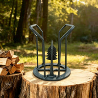 Open-Frame Manual Wood Splitter Portable Firewood Splitter Effective Tool Heavy-Duty for Campers, Camping