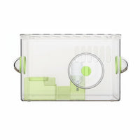 Transparent Hamster Enclosure Well-Ventilated Clear Acrylic Hamster Enclosure