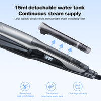 Steam Hair Straightener with Water Tank, Adjustable Temperature, EU Plug