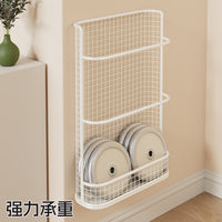 Wall-Mounted Umbrella Storage Rack with Drip Tray, No Drilling, for Long Handle Umbrellas
