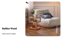 Stacked exposedFrame Table Space-Saving Nightstand Multifunctional