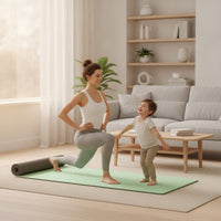 Non-Slip Exercise Mat Textured Fitness Mat Easy to Clean Lightweight for Yogis, Dancers