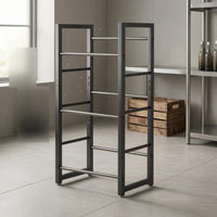 Three-Tier Beverage Rack Space Saving Metal Beverage Rack Multi Functional