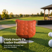 Shielded Mallet Putter Cover | Quilted Stitched Exterior, Soft Padded Body, Mallet Putter Headcover