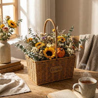 Hand-Woven Flower Basket Portable Rattan Flower Basket Versatile for Home Stylists, Event Planners, Photography Prop, Living Room, Washroom