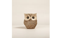 Owl Figurine Rustic Owl Decor Tabletop for Entryway