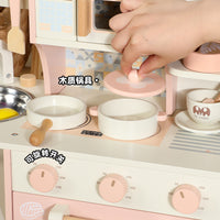 Wooden Pretend Play Kitchen Toy Set for Kids