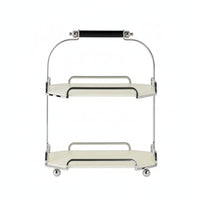 Organizer with Carrying Handle Compact Two-Tier Organizer Portable Display Stand, for Dressing Table, Vanity