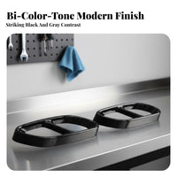 2 Pieces Sporty Look Four-Outlet Outlet Exhaust Tip Cover Stylish Design Rear Bumper Exhaust Pipe Trim Easy Installation Rear Bumper Outlet Frame Long-Lasting for Mercedes Owners, Car Enthusiasts