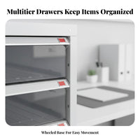 Multi-Drawer Storage Single Unit Sturdy Construction Filing Cabinet Space-Saving