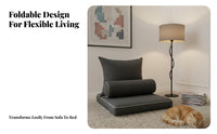 Transformable Floor Sofa Bed Space-Saving Adjustable Backrest Lounger Multi-Functional Ergonomic frame for Living Room