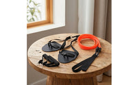 Swimming Resistance Band with Paddles Flexible Dryland Swim Coach with Handles Swim Coach with Paddles versatileUse Portable